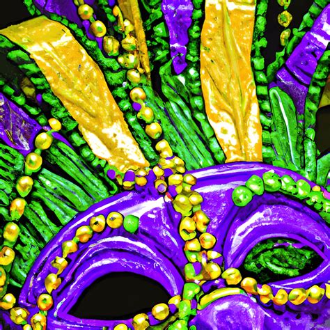 Mardi Gras Purple Green and Gold Graphic · Creative Fabrica