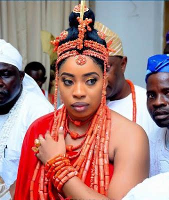 Photos of Ooni of Ife with his new wife at their traditional wedding