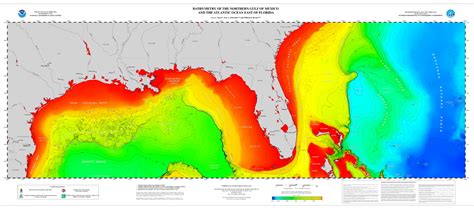 Poster Northern Gulf of Mexico and Atlantic Coast Bathymetry | NCEI