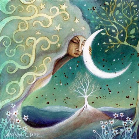 by Amanda Clark | Moon art print, Clark art, Moon art