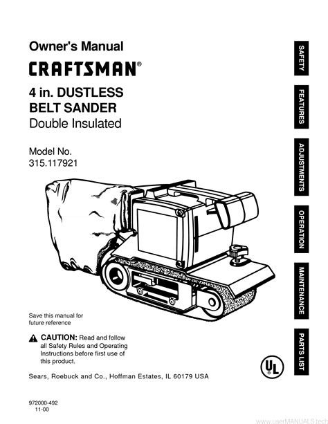 Craftsman 4 Belt Owners Manual