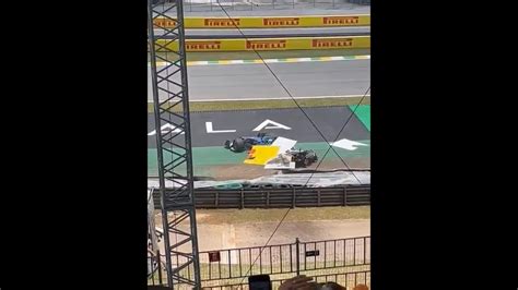 Formula One Car Crash Grandstand View