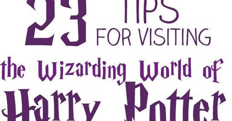 23 Tips for Visiting The Wizarding World of Harry Potter at Universal Orlando | Hogwarts, Harry ...