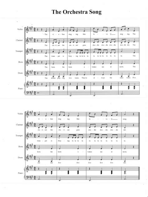 The Orchestra Song | PDF