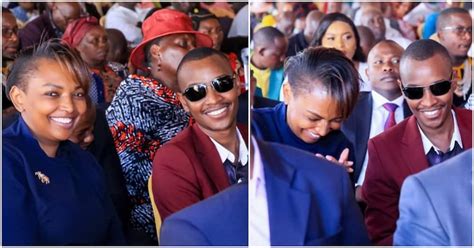 Karen Nyamu, Samidoh All Smiles as They Sit Together During Funeral in ...