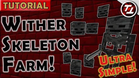 Wither Skeleton Farm! Ultra-Simple, Cheap & Effective! - YouTube