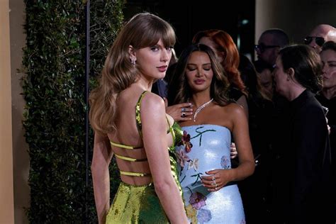 Golden Globes fashion: Taylor Swift stuns in shimmery green and Margot ...