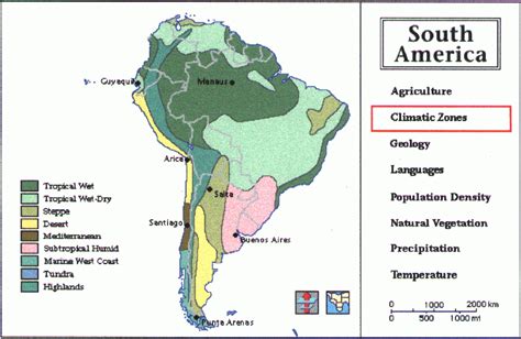 Topography of the Andes