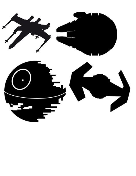 Star Wars Paper Play Ships | Star wars stencil, Star wars art, Star ...