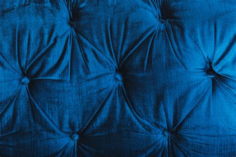 Picture of Velvet Blue Sofa Texture — Free Stock Photo