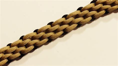 How To Tie A 3 Strand Brickwork Braid Paracord Survival Bracelet Without Buckle - YouTube