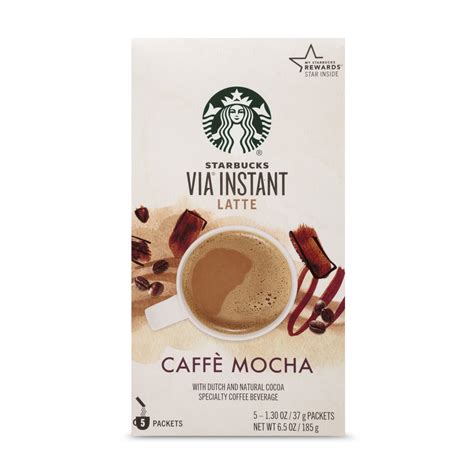 Starbucks VIA Instant Coffee Flavored Packets — Caffè Mocha Latte — 1 ...