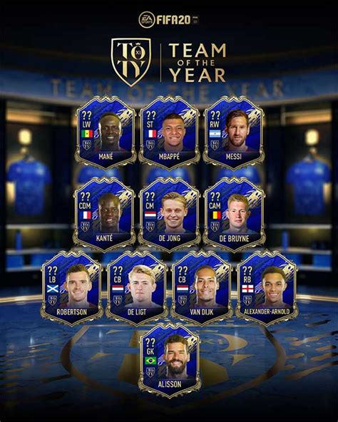 Team of the Year of FIFA 20 Ultimate Team