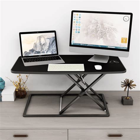 Standing Desk Converter Desk Riser for Laptop Monitor Height Adjustable ...