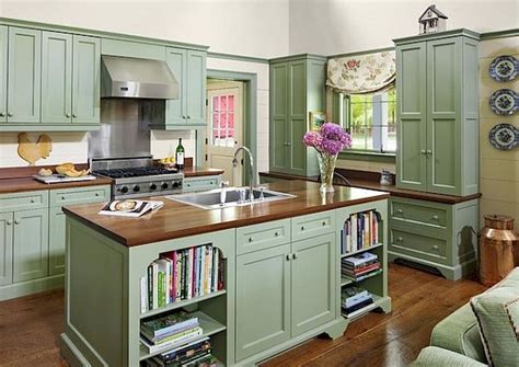 Awesome Sage Greens kitchen Cabinets (34) - Yellowraises | Green kitchen cabinets, Kitchen ...