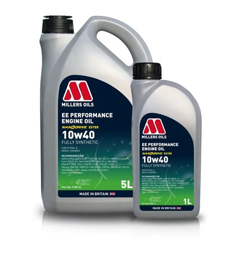 EE Performance Engine Oil 10w40 - Millers Oils – #1 in France