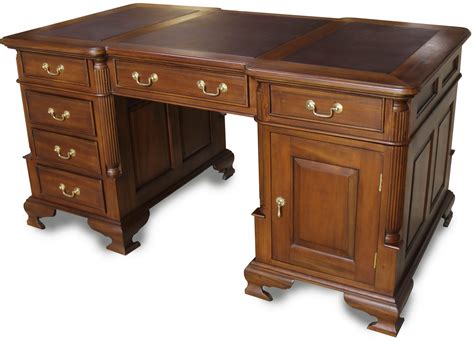 Large Mahogany Partners Desk DSK001LB