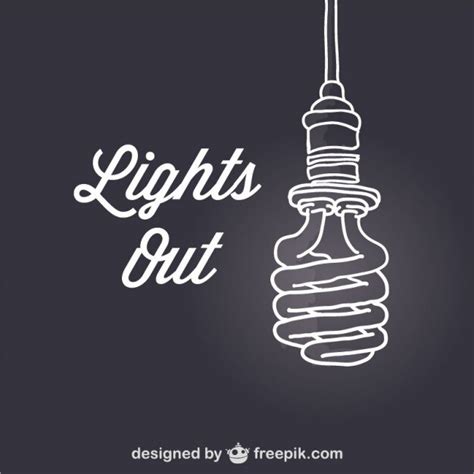 Free Vector | Lights out bulb