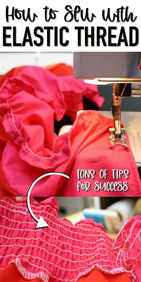 These tips for how to sew with elastic thread are the best. I have ...