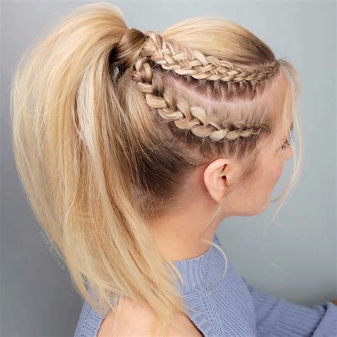 High Ponytail Braid, Messy Ponytail Hairstyles, Braided Hairdo, Dance Hairstyles, Weave ...