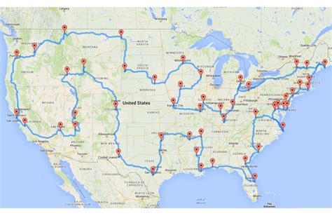 This Is The Best Cross Country Road Trip Map According to Scientists ...