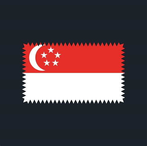 Singapore Flag Vector Design. National Flag 6997098 Vector Art at Vecteezy