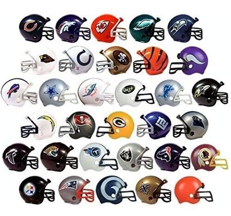 Complete Team Set | Nfl Mini Pocket Size Football Helmet