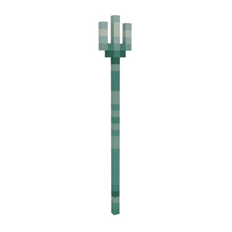 Minecraft Trident 3D Model $6 - .stl .obj .blend - Free3D