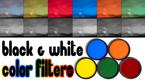 Color Filters for Black & White Photography