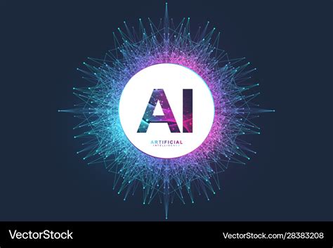 Artificial intelligence logo artificial Royalty Free Vector