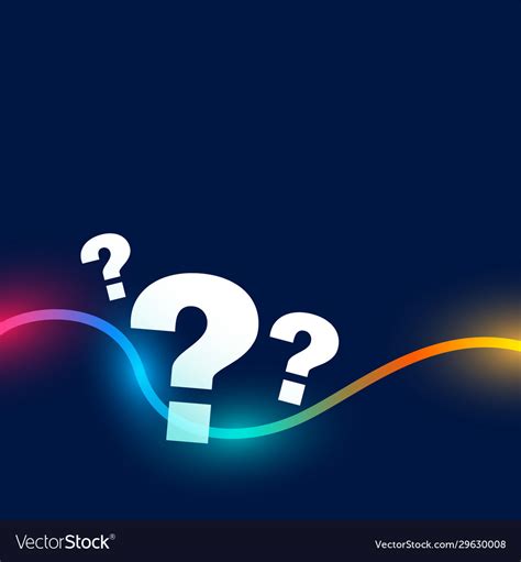 Question mark sign background with color wave Vector Image