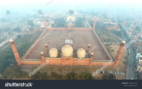 Badshahi Mosque Lahore Pakistan Aerial View Stock Photo 1038261103 | Shutterstock