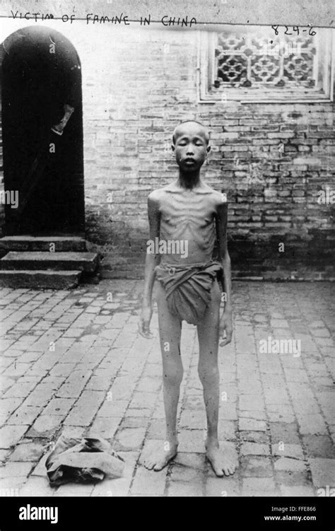 CHINA: FAMINE VICTIM. /nStarving Chinese boy begging on the street ...