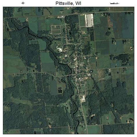 Aerial Photography Map of Pittsville, WI Wisconsin