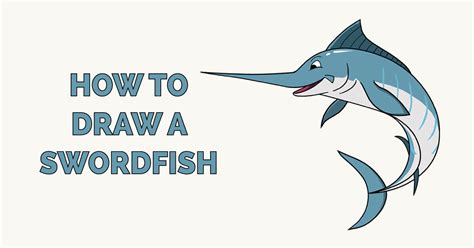 How to Draw a Swordfish - Really Easy Drawing Tutorial