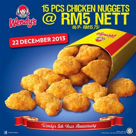 Every Warehouse Sales: Wendy's: Chicken Nuggets promotion