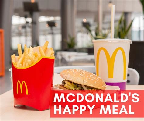 Mcdonald's Happy Meal Menu