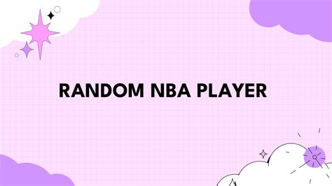 The Random NBA Player: An Unblocked Game - Grimer Blog