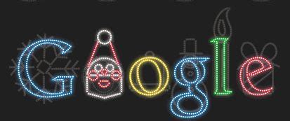 Google's 2011 Happy Holidays Logo: Dancing Christmas Lights & Jingle Bells