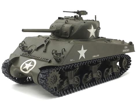 Tamiya 1/35 U.S. M4A3 Sherman Medium RC Model Tank Kit [TAM48217 ...