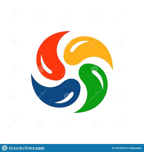 Colorful Abstract Logo Design Template Stock Vector - Illustration of vector, shape: 144194759