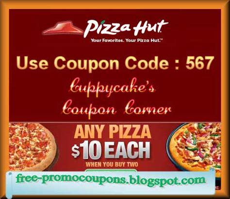 Printable Coupons 2020: Pizza Hut Coupons