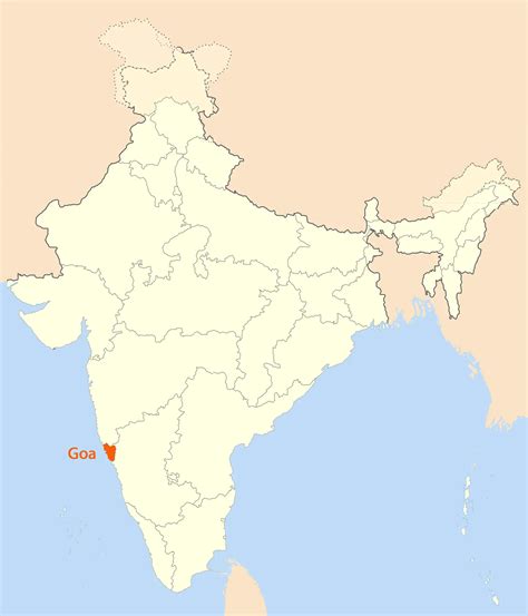 Location Map of Goa • Mapsof.net