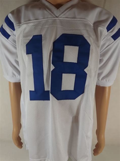 Lot Detail - * PEYTON MANNING SIGNED COLTS XL JERSEY COA