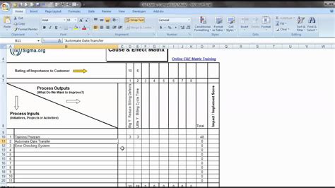Cause & Effect Matrix - YouTube