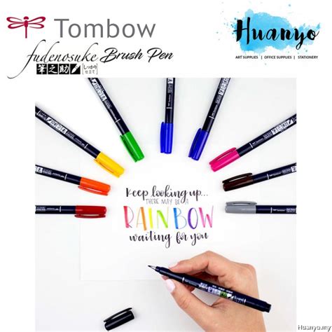 Tombow Fudenosuke Drawing & Calligraphy Colour Brush Pen (Hard Tip) [Color Per Pcs]