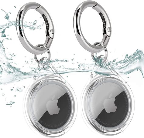 2 Pack Airtag Case Waterproof Air Tag Keychain Holder Compatible with ...