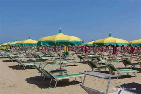 Beaches of Rimini. Embankments of Rimini