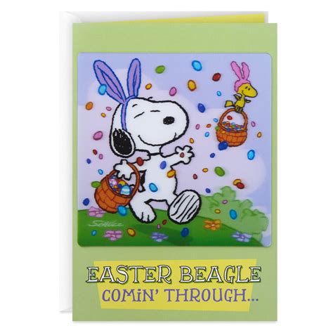 Peanuts® Snoopy and Woodstock 3-D Easter Card - Greeting Cards - Hallmark