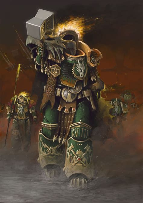 ArtStation - Primarch Vulkan, Azamat Agzamov | Warhammer 40k artwork ...